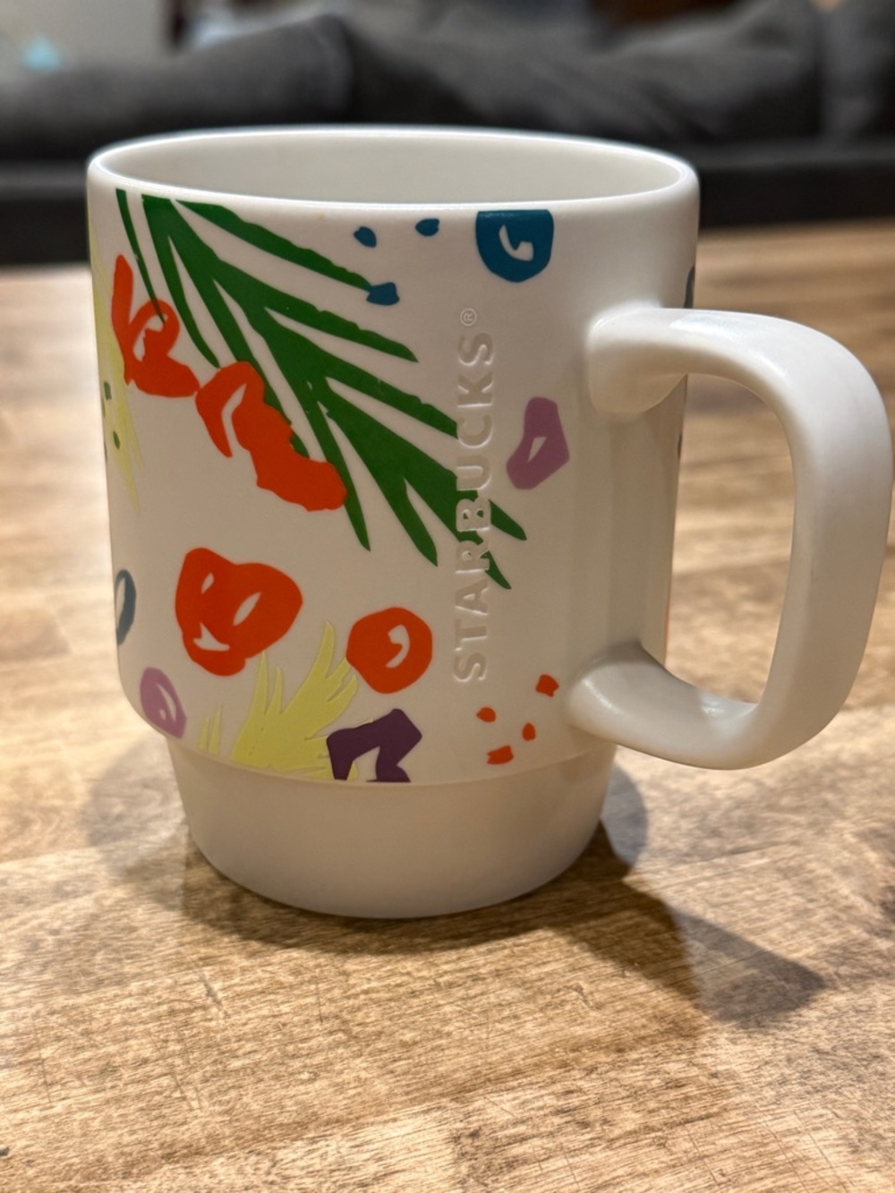 Starbucks Spring Floral 2016 12 oz Mug ceramic coffee cup